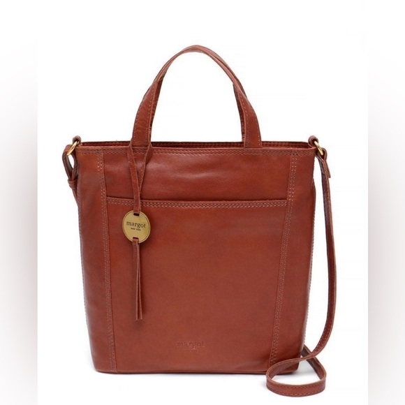 margot Handbags - Margot Anna Brown Leather Crossbody Bag